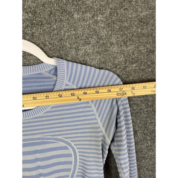 Lululemon Swiftly Tech Long-Sleeve Crew Heathered Lullaby Size 6 - Picture 2 of 8